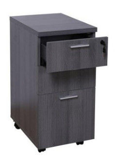 Schubladenschrank des Büro-Möbel-Holzverkleidungs-Sockel Credenza-Beweglich-drei mit Verschluss
